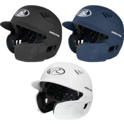 Rawlings R16 Baseball Batting Helmet Reverse C Flap W/ Cheek Extension RHB/LHB