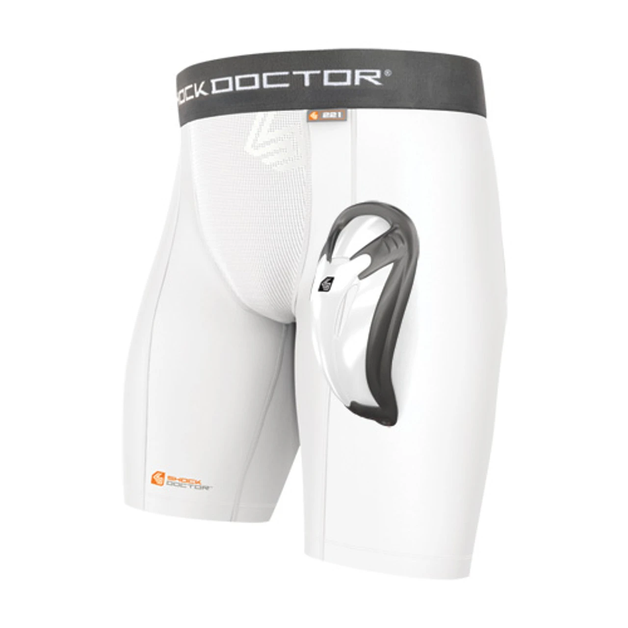 Shock Dr. Men's Core Compression Baseball Sliding Short With Cup 221-02-33 3 Shock Dr. Men's Core Compression Baseball Sliding Short With Cup 221-02-33